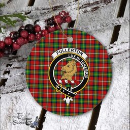 Fullerton Scottish Clan Plaid Ornament Gift. Christmas Tree Ornament Fullerton Clan Tartan Ornament Great Christmas Ornaments Gift - Scotstee Shop
