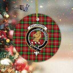 Fullerton Scottish Clan Plaid Ornament Gift. Christmas Tree Ornament Fullerton Clan Tartan Ornament Great Christmas Ornaments Gift - Scotstee Shop