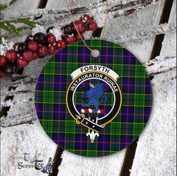 Forsyth Scottish Clan Plaid Ornament Gift. Christmas Tree Ornament Forsyth Clan Tartan Ornament Great Christmas Ornaments Gift - Scotstee Shop