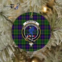 Forsyth Scottish Clan Plaid Ornament Gift. Christmas Tree Ornament Forsyth Clan Tartan Ornament Great Christmas Ornaments Gift - Scotstee Shop