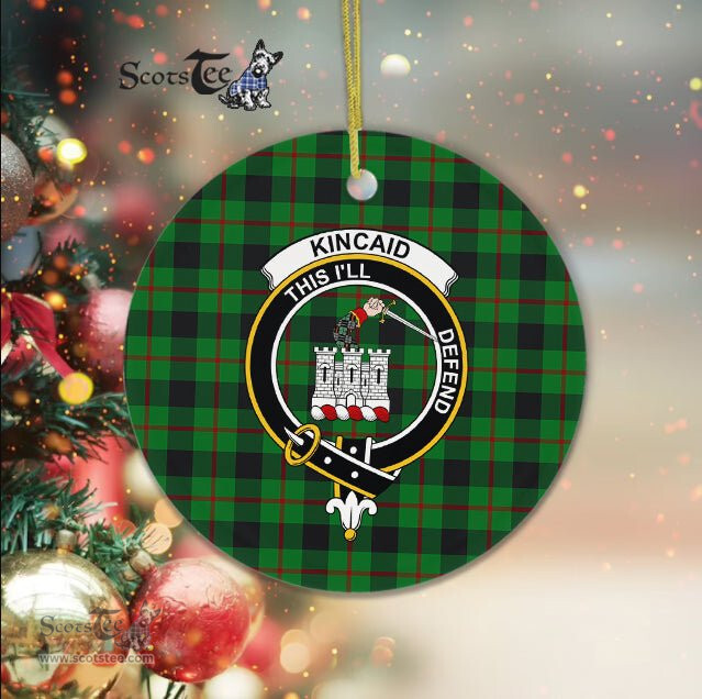 Kincaid Scottish Clan Plaid Ornament Gift. Christmas Tree Ornament Kincaid Clan Tartan Ornament Great Christmas Ornaments Gift - Scotstee Shop
