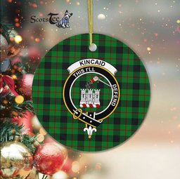 Kincaid Scottish Clan Plaid Ornament Gift. Christmas Tree Ornament Kincaid Clan Tartan Ornament Great Christmas Ornaments Gift - Scotstee Shop