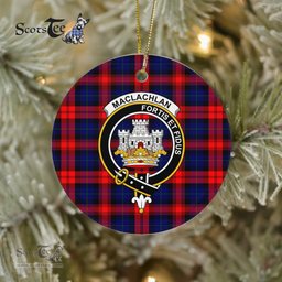 MacLachlan Scottish Clan Plaid Ornament Gift. Christmas Tree Ornament MacLachlan Clan Tartan Ornament Great Christmas Ornaments Gift - Scotstee Shop