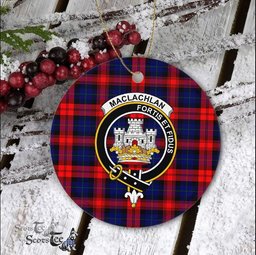 MacLachlan Scottish Clan Plaid Ornament Gift. Christmas Tree Ornament MacLachlan Clan Tartan Ornament Great Christmas Ornaments Gift - Scotstee Shop