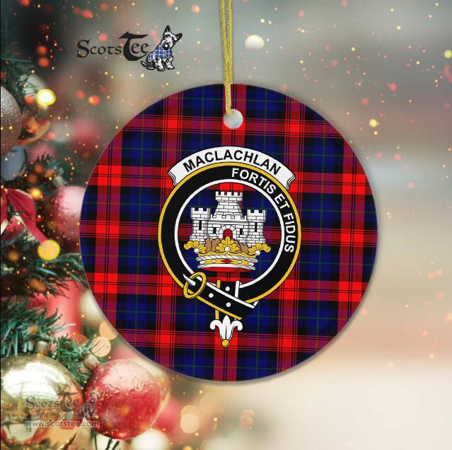 MacLachlan Scottish Clan Plaid Ornament Gift. Christmas Tree Ornament MacLachlan Clan Tartan Ornament Great Christmas Ornaments Gift - Scotstee Shop