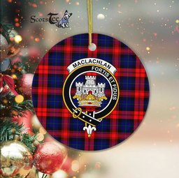 MacLachlan Scottish Clan Plaid Ornament Gift. Christmas Tree Ornament MacLachlan Clan Tartan Ornament Great Christmas Ornaments Gift - Scotstee Shop