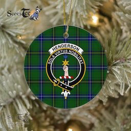 Henderson Scottish Clan Plaid Ornament Gift. Christmas Tree Ornament Henderson Clan Tartan Ornament Great Christmas Ornaments Gift - Scotstee Shop