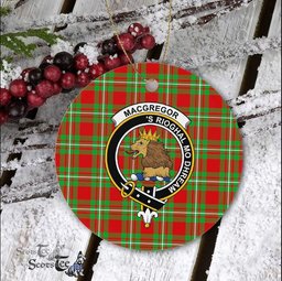 MacGregor Scottish Clan Plaid Ornament Gift. Christmas Tree Ornament MacGregor Clan Tartan Ornament Great Christmas Ornaments Gift - Scotstee Shop