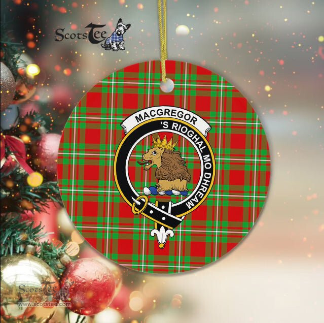 MacGregor Scottish Clan Plaid Ornament Gift. Christmas Tree Ornament MacGregor Clan Tartan Ornament Great Christmas Ornaments Gift - Scotstee Shop