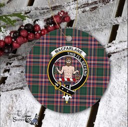 MacFarlane Scottish Clan Plaid Ornament Gift. Christmas Tree Ornament MacFarlane Clan Tartan Ornament Great Christmas Ornaments Gift - Scotstee Shop