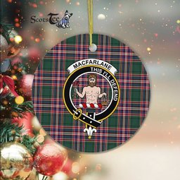 MacFarlane Scottish Clan Plaid Ornament Gift. Christmas Tree Ornament MacFarlane Clan Tartan Ornament Great Christmas Ornaments Gift - Scotstee Shop