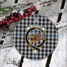 Scotstee Shop - Gladstone Scottish Clan Plaid Ornament Gift. Christmas Tree Ornament Gladstone Clan Tartan Ornament Great Christmas Ornaments Gift