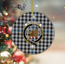 Scotstee Shop - Gladstone Scottish Clan Plaid Ornament Gift. Christmas Tree Ornament Gladstone Clan Tartan Ornament Great Christmas Ornaments Gift