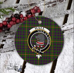 Hall Scottish Clan Plaid Ornament Gift. Christmas Tree Ornament Hall Clan Tartan Ornament Great Christmas Ornaments Gift - Scotstee Shop