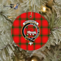 MacDonald of Sleat Scottish Clan Plaid Ornament Gift. Christmas Tree Ornament MacDonald of Sleat Clan Tartan Ornament Great Christmas Ornaments Gift - Scotstee Shop