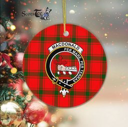 MacDonald of Sleat Scottish Clan Plaid Ornament Gift. Christmas Tree Ornament MacDonald of Sleat Clan Tartan Ornament Great Christmas Ornaments Gift - Scotstee Shop