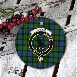 MacKie Scottish Clan Plaid Ornament Gift. Christmas Tree Ornament MacKie Clan Tartan Ornament Great Christmas Ornaments Gift - Scotstee Shop