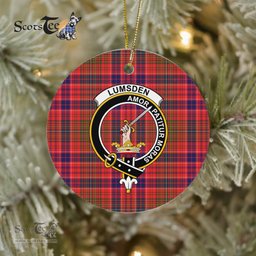 Lumsden Scottish Clan Plaid Ornament Gift. Christmas Tree Ornament Lumsden Clan Tartan Ornament Great Christmas Ornaments Gift - Scotstee Shop