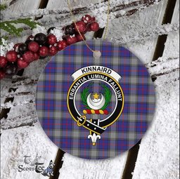 Kinnaird Scottish Clan Plaid Ornament Gift. Christmas Tree Ornament Kinnaird Clan Tartan Ornament Great Christmas Ornaments Gift - Scotstee Shop