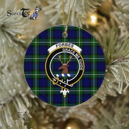 Forbes Scottish Clan Plaid Ornament Gift. Christmas Tree Ornament Forbes Clan Tartan Ornament Great Christmas Ornaments Gift - Scotstee Shop