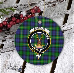 Scotstee Shop - Gordon Scottish Clan Plaid Ornament Gift. Christmas Tree Ornament Gordon Clan Tartan Ornament Great Christmas Ornaments Gift