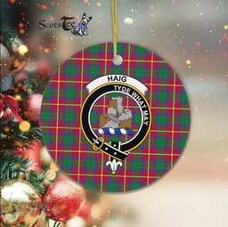 Haig Scottish Clan Plaid Ornament Gift. Christmas Tree Ornament Haig Clan Tartan Ornament Great Christmas Ornaments Gift - Scotstee Shop