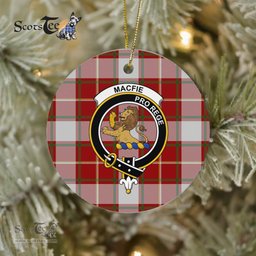 MacFie Scottish Clan Plaid Ornament Gift. Christmas Tree Ornament MacFie Clan Tartan Ornament Great Christmas Ornaments Gift - Scotstee Shop