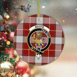MacFie Scottish Clan Plaid Ornament Gift. Christmas Tree Ornament MacFie Clan Tartan Ornament Great Christmas Ornaments Gift - Scotstee Shop
