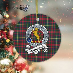 MacKintosh Scottish Clan Badge Plaid Ornament Gift. Christmas Tree Ornament MacKintosh Clan Tartan Ornament Great Christmas Ornaments Gift - Scotstee Shop