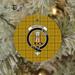 Houston Scottish Clan Plaid Ornament Gift. Christmas Tree Ornament Houston Clan Tartan Ornament Great Christmas Ornaments Gift - Scotstee Shop