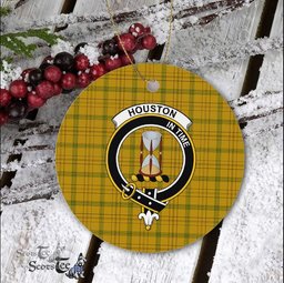 Houston Scottish Clan Plaid Ornament Gift. Christmas Tree Ornament Houston Clan Tartan Ornament Great Christmas Ornaments Gift - Scotstee Shop