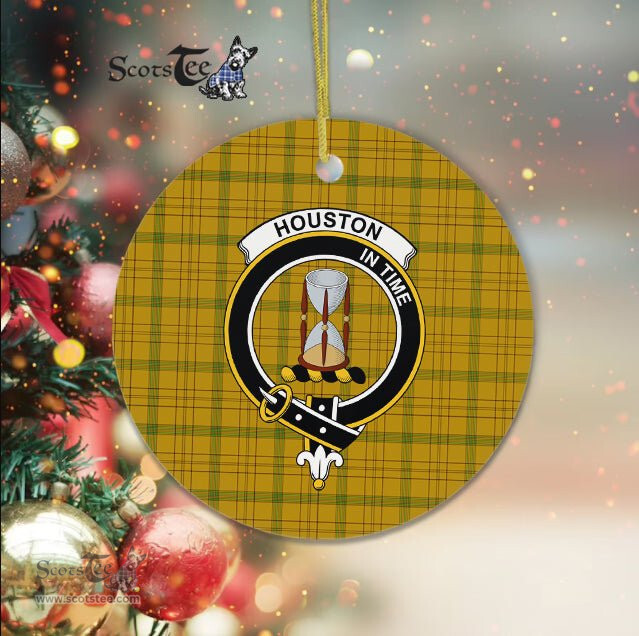 Houston Scottish Clan Plaid Ornament Gift. Christmas Tree Ornament Houston Clan Tartan Ornament Great Christmas Ornaments Gift - Scotstee Shop