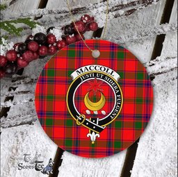 MacColl Scottish Clan Plaid Ornament Gift. Christmas Tree Ornament MacColl Clan Tartan Ornament Great Christmas Ornaments Gift - Scotstee Shop