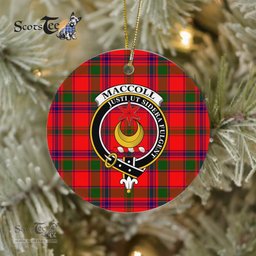 MacColl Scottish Clan Plaid Ornament Gift. Christmas Tree Ornament MacColl Clan Tartan Ornament Great Christmas Ornaments Gift - Scotstee Shop