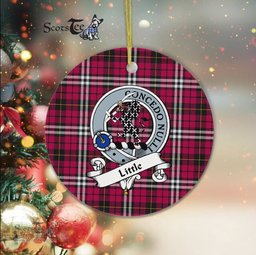 Little Scottish Clan Badge Plaid Ornament Gift. Christmas Tree Ornament Little Clan Tartan Ornament Great Christmas Ornaments Gift - Scotstee Shop