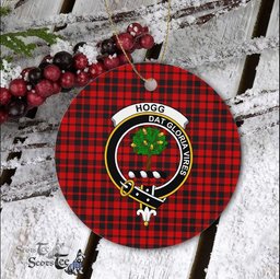 Hog Scottish Clan Plaid Ornament Gift. Christmas Tree Ornament Hog Clan Tartan Ornament Great Christmas Ornaments Gift - Scotstee Shop