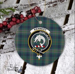Kennedy Scottish Clan Plaid Ornament Gift. Christmas Tree Ornament Kennedy Clan Tartan Ornament Great Christmas Ornaments Gift - Scotstee Shop