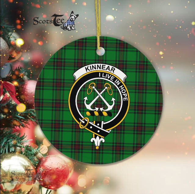 Kinnear Scottish Clan Plaid Ornament Gift. Christmas Tree Ornament Kinnear Clan Tartan Ornament Great Christmas Ornaments Gift - Scotstee Shop