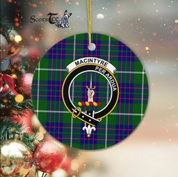 MacIntyre Scottish Clan Plaid Ornament Gift. Christmas Tree Ornament MacIntyre Clan Tartan Ornament Great Christmas Ornaments Gift - Scotstee Shop