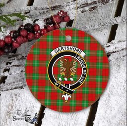 Gartshore Scottish Clan Plaid Ornament Gift. Christmas Tree Ornament Gartshore Clan Tartan Ornament Great Christmas Ornaments Gift - Scotstee Shop