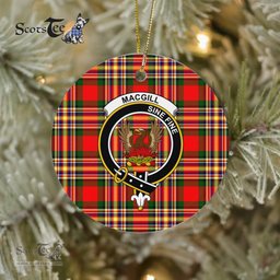 MacGill Scottish Clan Plaid Ornament Gift. Christmas Tree Ornament MacGill Clan Tartan Ornament Great Christmas Ornaments Gift - Scotstee Shop