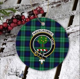 Abercrombie Scottish Clan Plaid Ornament Gift. Christmas Tree Ornament Abercrombie Clan Tartan Ornament Great Christmas Ornaments Gift - Scotstee Shop