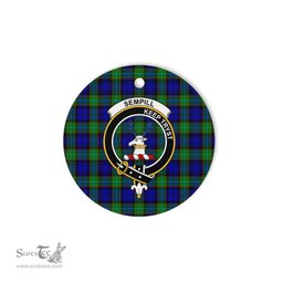 Sempill Scottish Clan Plaid Ornament Gift. Christmas Tree Ornament Sempill Clan Tartan Ornament Great Christmas Ornaments Gift - Scotstee Shop