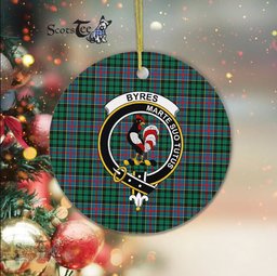 Byres Scottish Clan Plaid Ornament Gift. Christmas Tree Ornament Byres Clan Tartan Ornament Great Christmas Ornaments Gift - Scotstee Shop