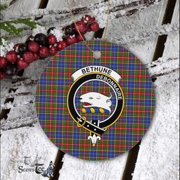 Bethune Scottish Clan Plaid Ornament Gift. Christmas Tree Ornament Bethune Clan Tartan Ornament Great Christmas Ornaments Gift - Scotstee Shop