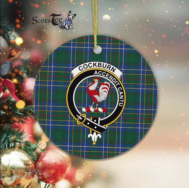 Cockburn Scottish Clan Plaid Ornament Gift. Christmas Tree Ornament Cockburn Clan Tartan Ornament Great Christmas Ornaments Gift - Scotstee Shop