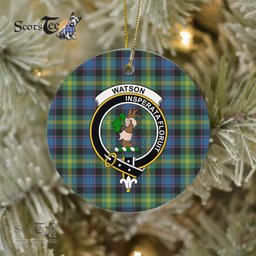 Scotstee Shop - Watson Scottish Clan Plaid Ornament Gift. Christmas Tree Ornament Watson Clan Tartan Ornament Great Christmas Ornaments Gift