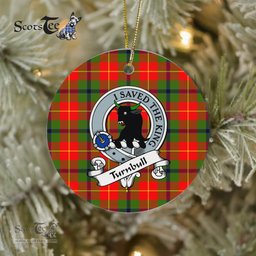 Scotstee Shop - Turnbull Scottish Clan Badge Plaid Ornament Gift. Christmas Tree Ornament Turnbull Clan Tartan Ornament Great Christmas Ornaments Gift