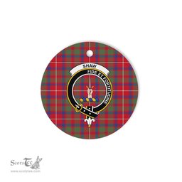 Shaw Of Tordarroch Scottish Clan Plaid Ornament Gift. Christmas Tree Ornament Shaw Of Tordarroch Clan Tartan Ornament Great Christmas Ornaments Gift - Scotstee Shop