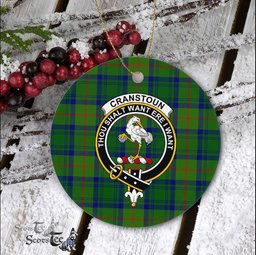 Cranstoun Scottish Clan Plaid Ornament Gift. Christmas Tree Ornament Cranstoun Clan Tartan Ornament Great Christmas Ornaments Gift - Scotstee Shop